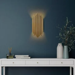 Applique murale Kara dorée - 18x40 cm