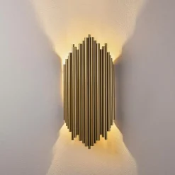 Applique murale Kara dorée - 18x40 cm