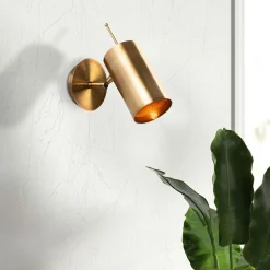 Applique Murale Kem dorée - 9x22x23 cm