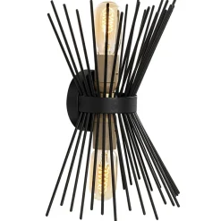 Applique Murale Kirpi noire - 23x16x33 cm