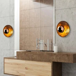 Applique murale Kurt bronze - D.38x31 cm