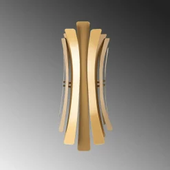 Applique murale Linea dorée - 17x16x48 cm