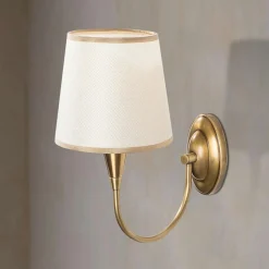 Applique murale Pardo doré/blanc - 16x28x31 cm