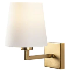 Applique murale Profil doré/blanc - 18x24x30 cm