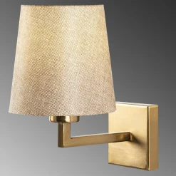 Applique murale Profil doré/crème - 18x24x30 cm