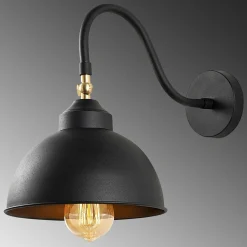 Applique Murale Saglam noire - 21x32x28 cm