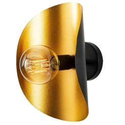 Applique murale Sivani noir/doré - 17x13x30 cm