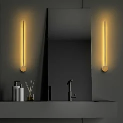 Applique murale Sword dorée - 62x10x7 cm