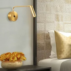 Applique murale Ugur jaune/noir - 10x27x15 cm