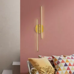 Applique murale Umut dorée - 17x86 cm