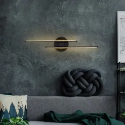 Applique murale Umut noire - 17x86 cm