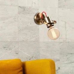 Applique murale Vaveyla dorée - 12x17x13 cm