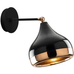 Applique Murale Yildo noir/cuivre - 17x28x28 cm