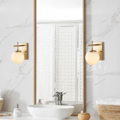 Applique murale Zahar dorée - 15x20x15 cm