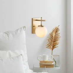 Applique murale Zahar dorée - 15x20x15 cm