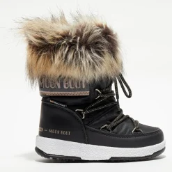 Après-ski avec fausse fourrure Monaco Low noir/métal