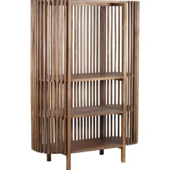 Armoire ajourée manguier boston naturel - 127x50x178 cm
