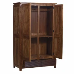 Armoire Lisboa ii Marron - 120x58x200 cm