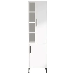 Armoire polyvalente blanche - 45x173.6x35.5 cm