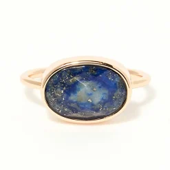 Bague Alana Lapis en laiton doré