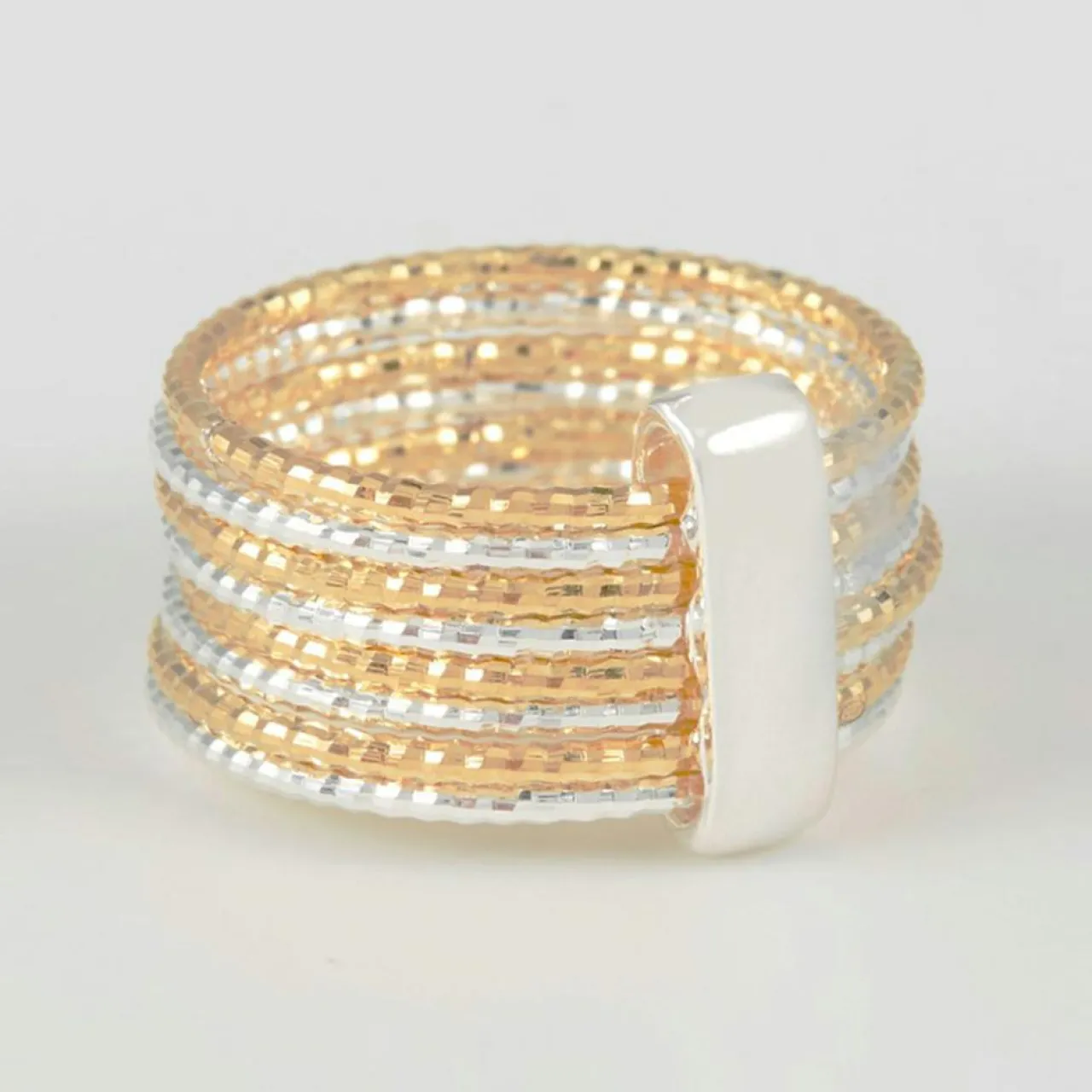 Bague Alcor en Argent bicolore