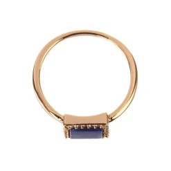 Bague Fiona Lapis en laiton doré