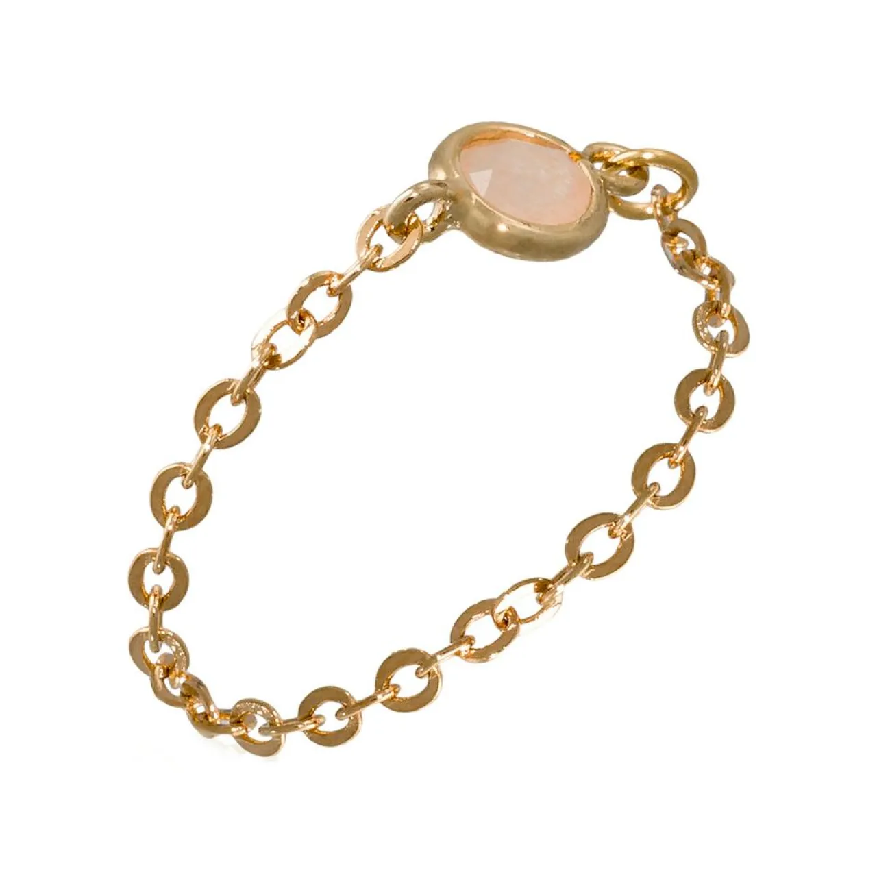 Bague Léa Aventurine en laiton doré