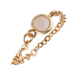 Bague Léa Aventurine en laiton doré