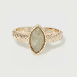 Bague Paola Labradorite en Laiton doré