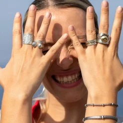 Bague Triple Argent et Laiton Fidji