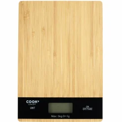 Balance de cuisine rectangulaire Bambou marron - 5kg