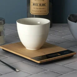 Balance de cuisine rectangulaire Bambou marron - 5kg