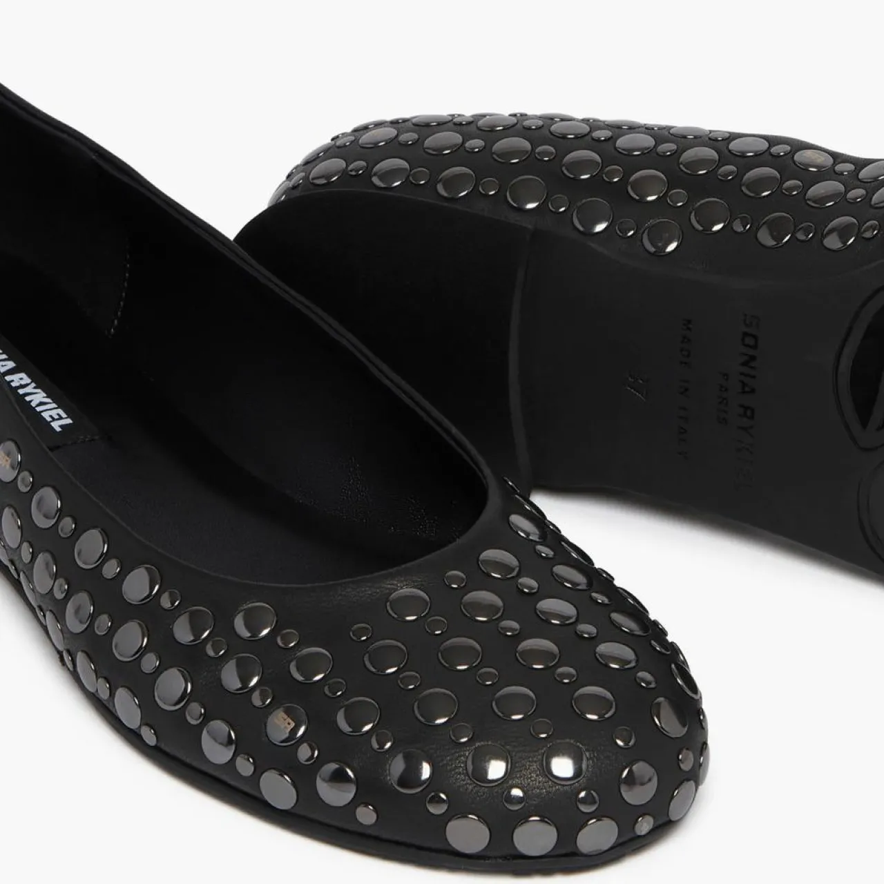 Ballerines en Cuir Beaune noires