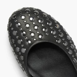 Ballerines en Cuir Beaune noires