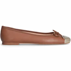 Ballerines en Cuir Dafne marron