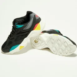 Baskets Aztrek 96 noir/turquoise/orange