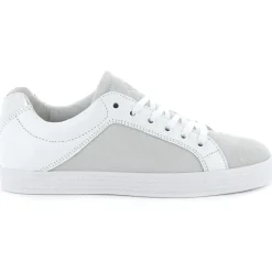 Baskets basses en Cuir Kalexia bimatières écrues