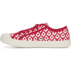 Baskets basses en Toile Phoenix rouge/blanc