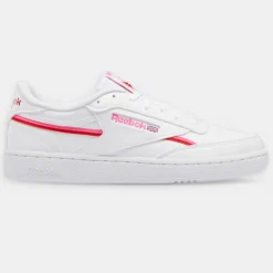 Baskets Club C 85 blanc/rose