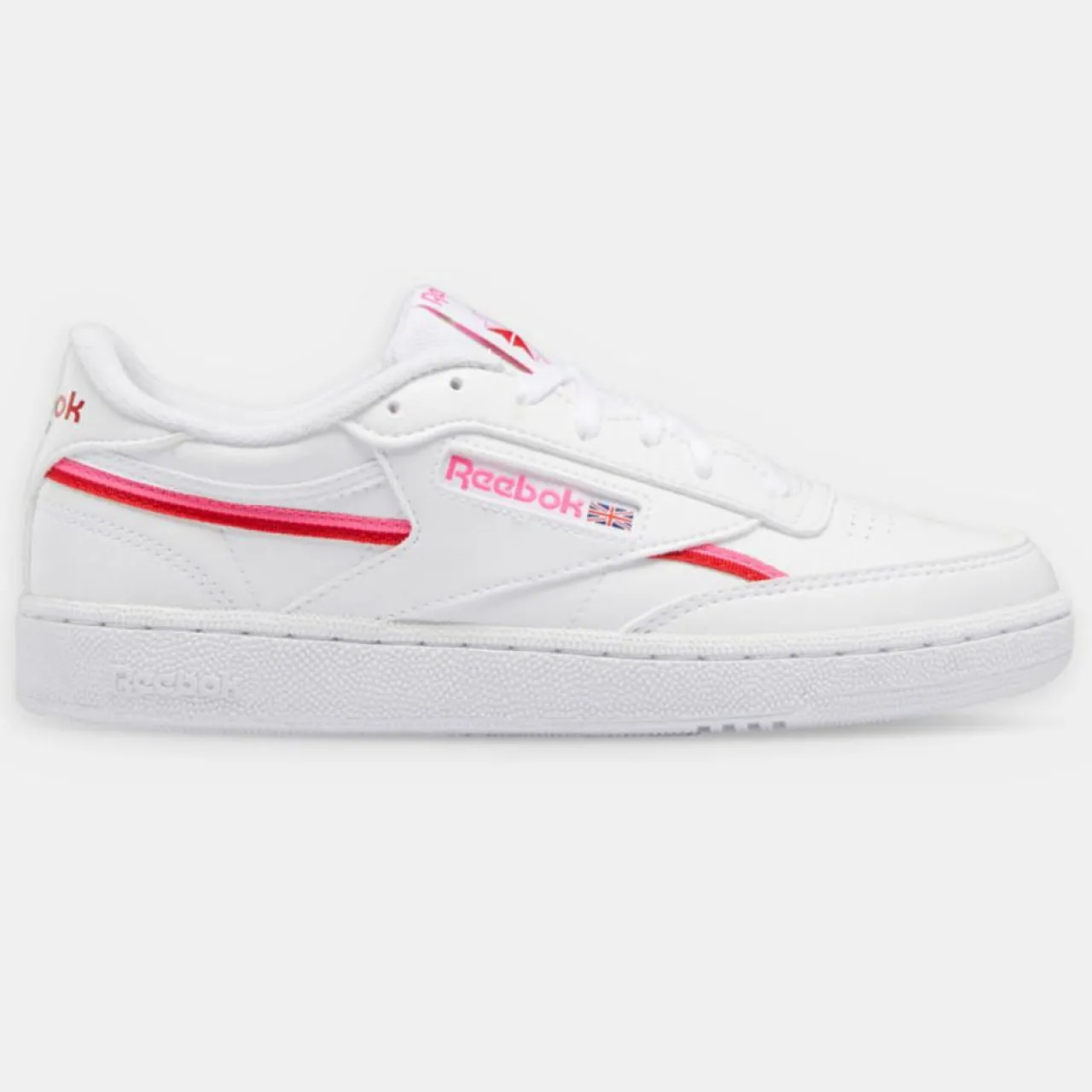 Baskets Club C 85 blanc/rose