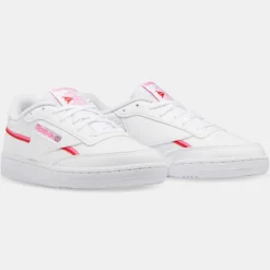 Baskets Club C 85 blanc/rose