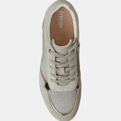 Baskets compensées Ilde beiges - Talon 9 cm