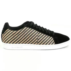 Baskets Courtset noir/rose