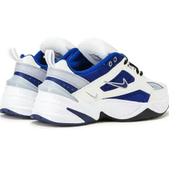 Baskets en Cuir & Mesh M2K Techno bleu/blanc