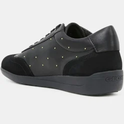 Baskets en Cuir & Velours de Cuir Myria noires