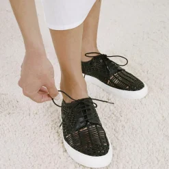 Baskets en Cuir Bea noires