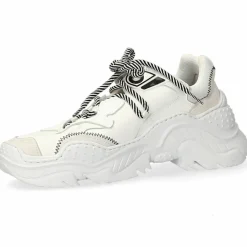 Baskets en Cuir blanc/multicolore