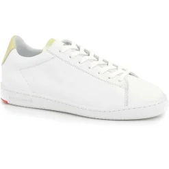 Baskets en Cuir Blazon Made In France blanc/doré