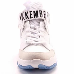 Baskets en Cuir bleu/blanc/violet