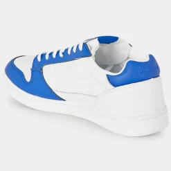 Baskets en Cuir Breakpoint blanc/bleu